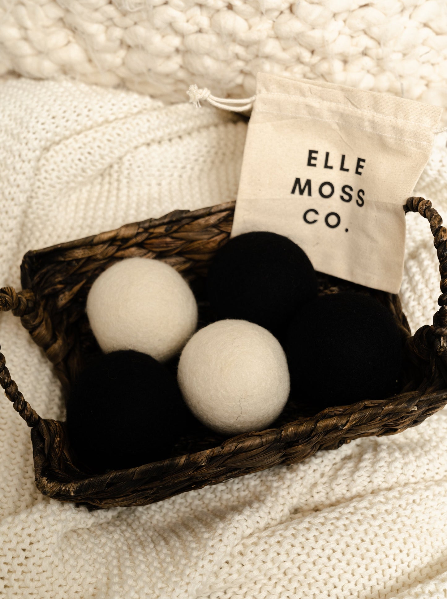 elle moss, co.'s eco wool laundry balls